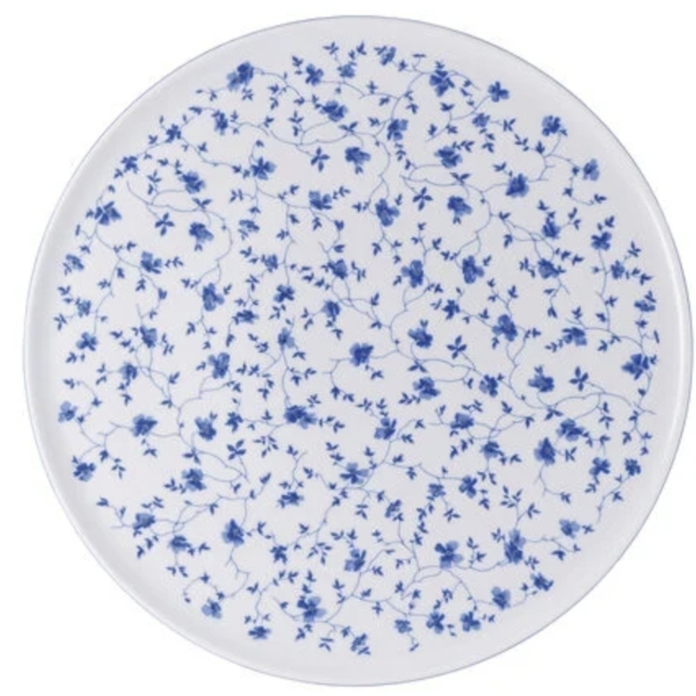 Arzberg Germany Elegant Blue Floral Cake Plate